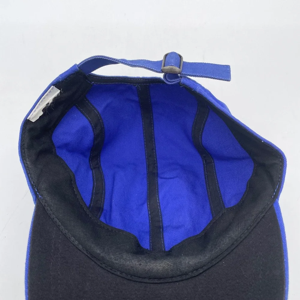 Nike Hat Cotton Mens OS Blue Good Vintage 5-Panel Embroidered Spellout Strapback
